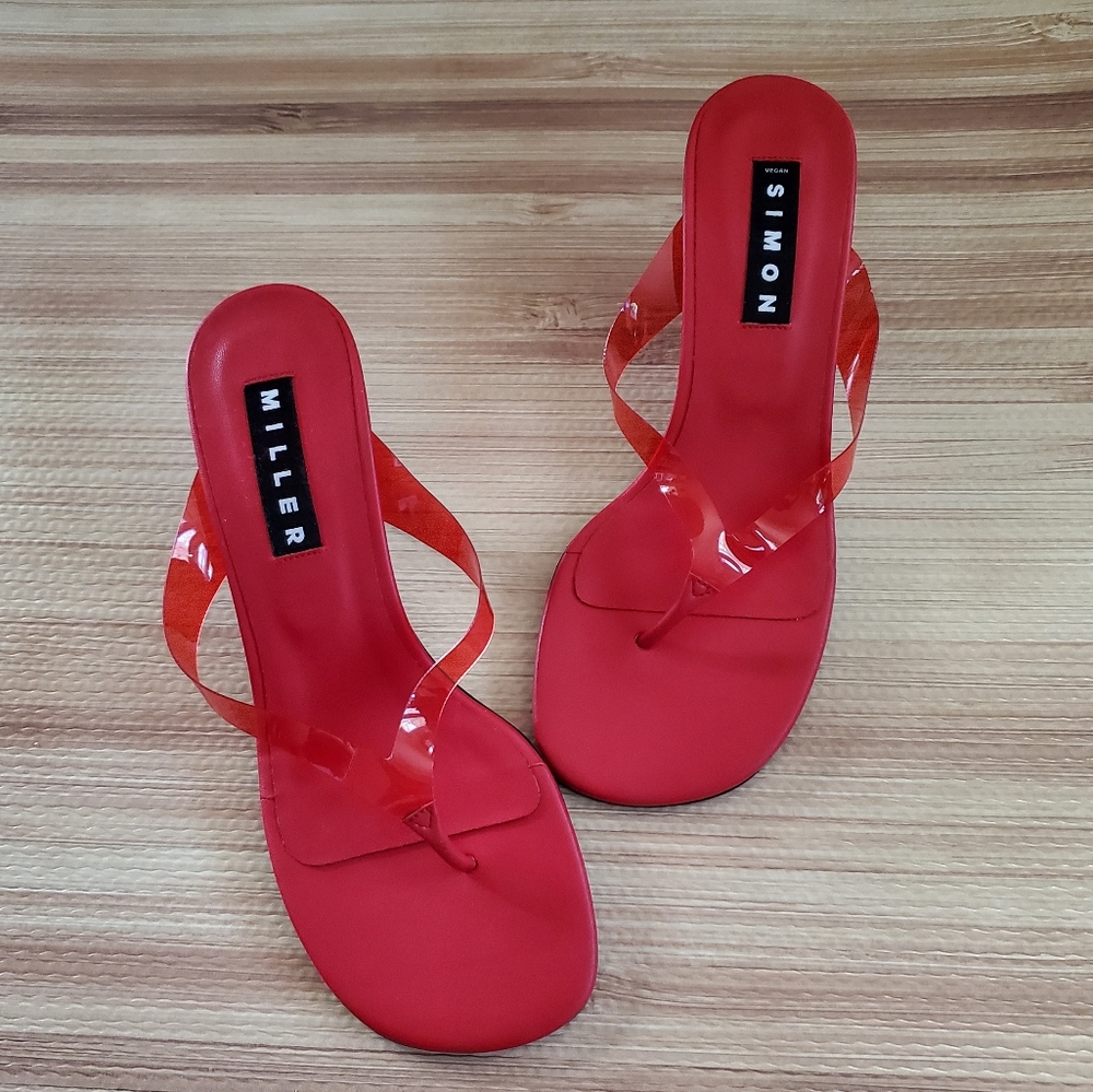 NWOT Simon Miller Beep Red Thongs Sandals